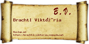 Brachtl Viktória névjegykártya
